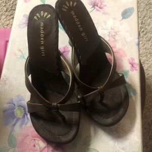 Madden Girl Dark Brown Sandals